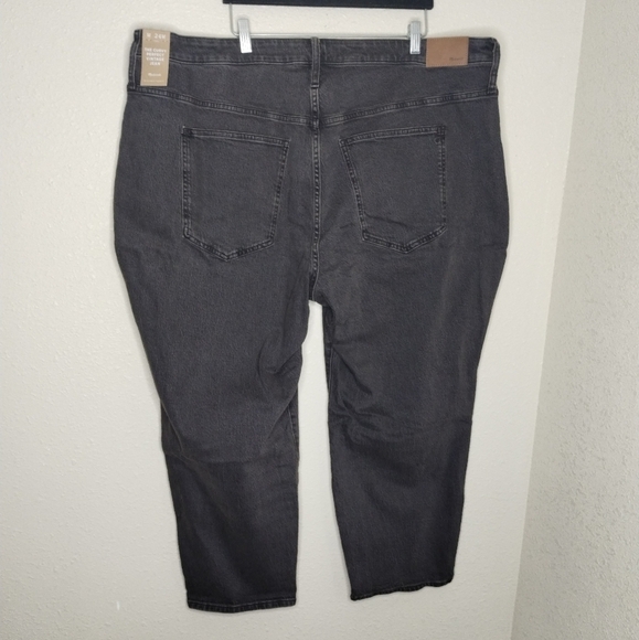 Madewell The Curvy Perfect Vintage Jean Black Lunar Wash Plus Size 24W - Picture 3 of 8